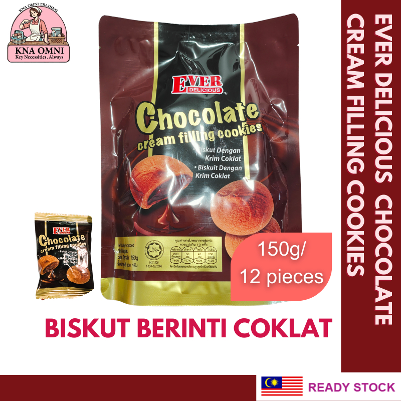 Ever Delicious Chocolate Cream Filling Cookies 150g | Shopee Malaysia