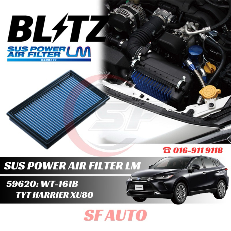 Toyota Harrier MXUA80/ AXUH80 Blitz Sus Power Air Filter LM Genuine ...