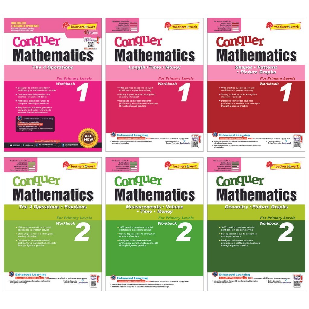 Conquer Mathematics Series For Primary Levels 1 -2 | Topical | Primary ...