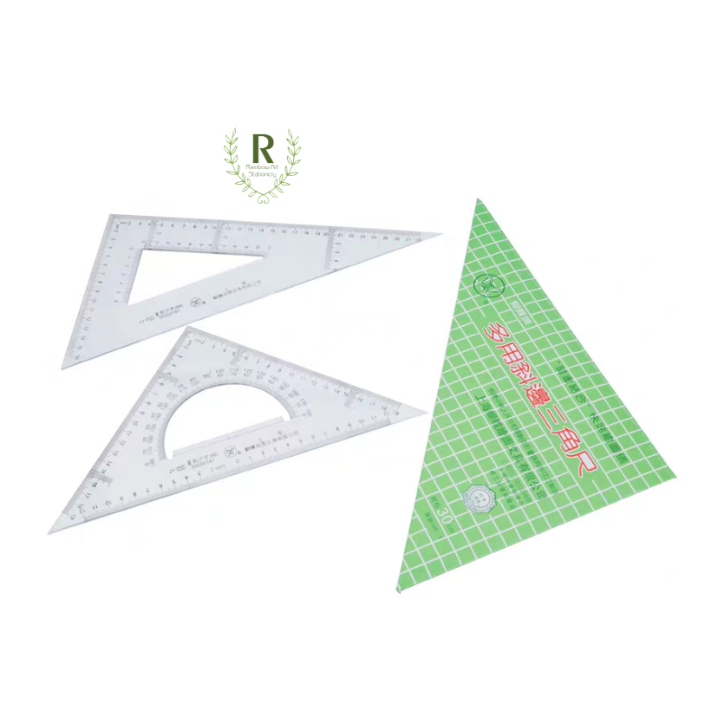 (READY STOCK) Butterfly Set Square 30cm Acrylic Triangle Ruler ...