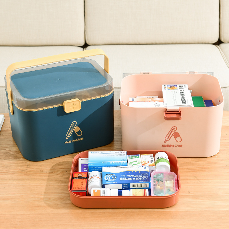 Premium First Aid Kit Organized Medical Box for Home, Office, Car ...