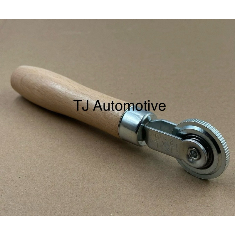 Tyre Repair Stitcher Tool with roller ball bearing with Wood handle ...