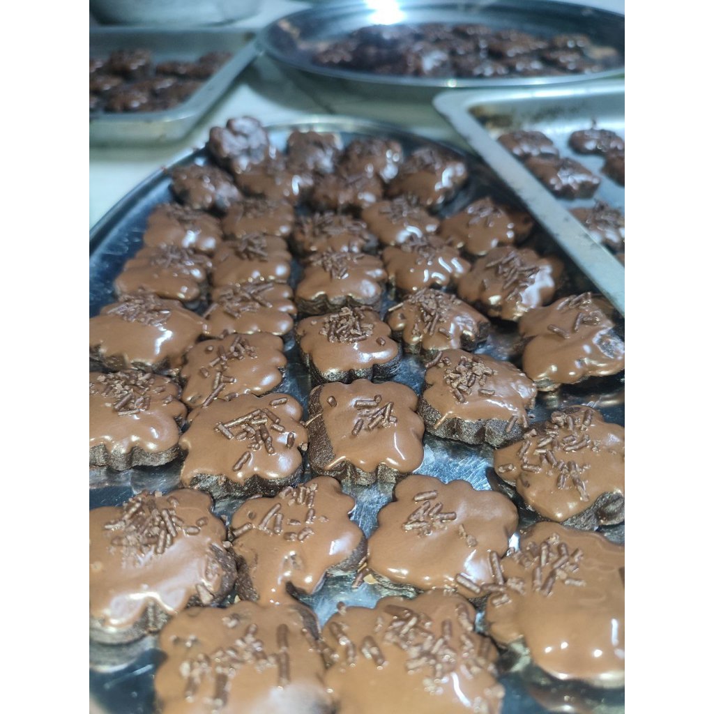 BISKUT RAYA 2025 / COOKIES RAYA 2025 / BISKUT COKLAT RICE / CHOCOLATE ...