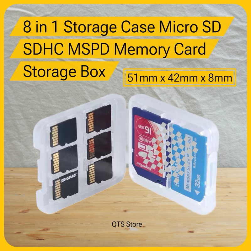 1pcs 8 in 1 Memory Card Storage Case Micro SD TF SDHC MSPD Memory Card ...