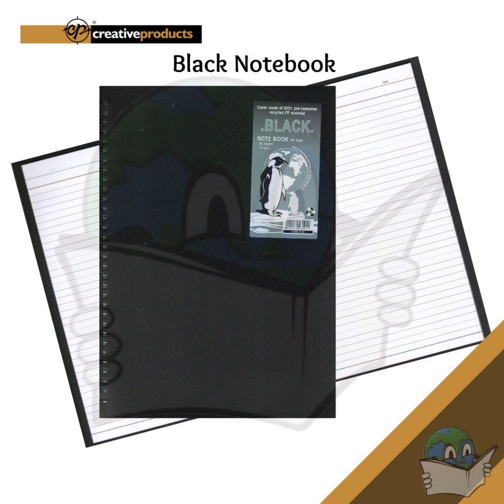 [CP] A4 Simple Black Ring Note Book 80's 60gsm | Shopee Malaysia