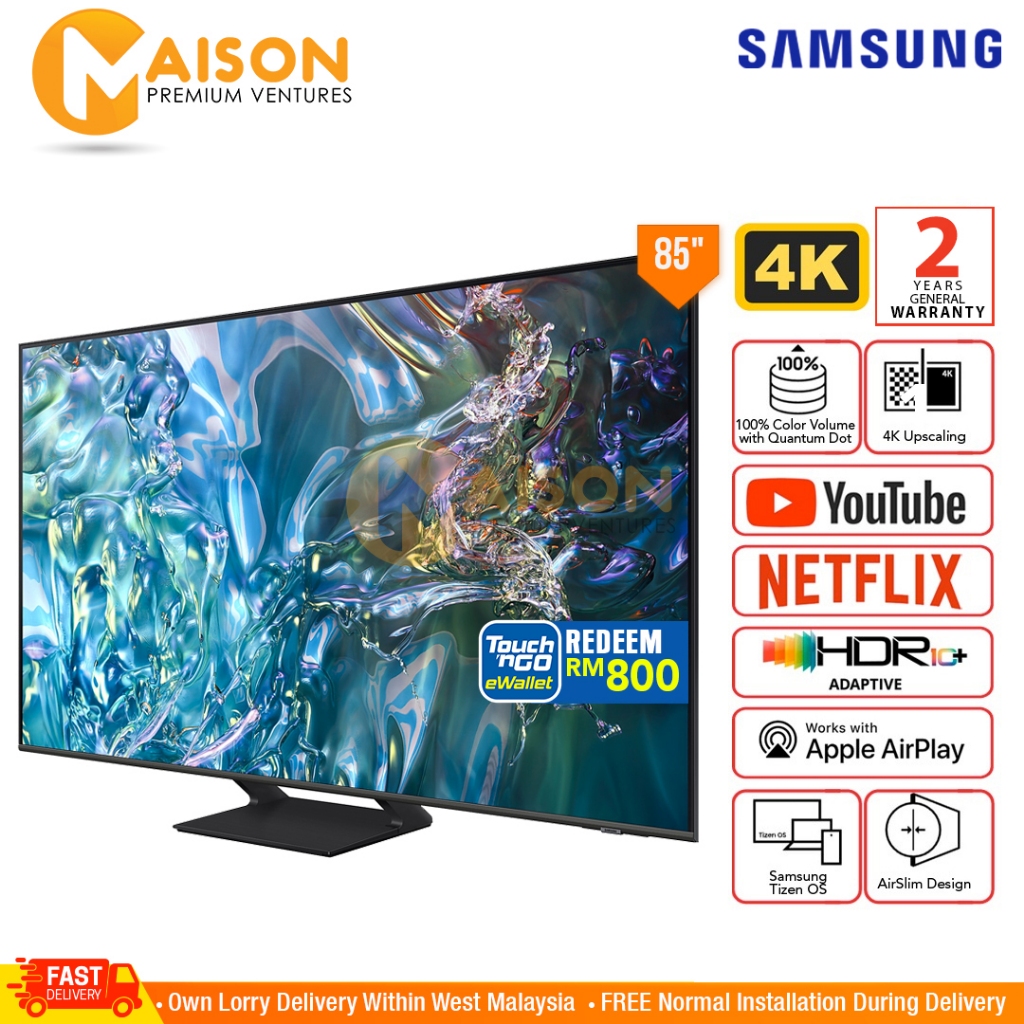 Samsung 85" QLED Q60D 4K Smart TV QA85Q60DAKXXM | Shopee Malaysia
