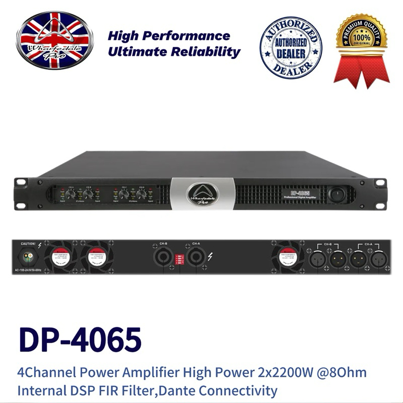 Wharfedale DP-4065 4Channel ﻿﻿80hm Bridged 2 x 2200 Watts Power