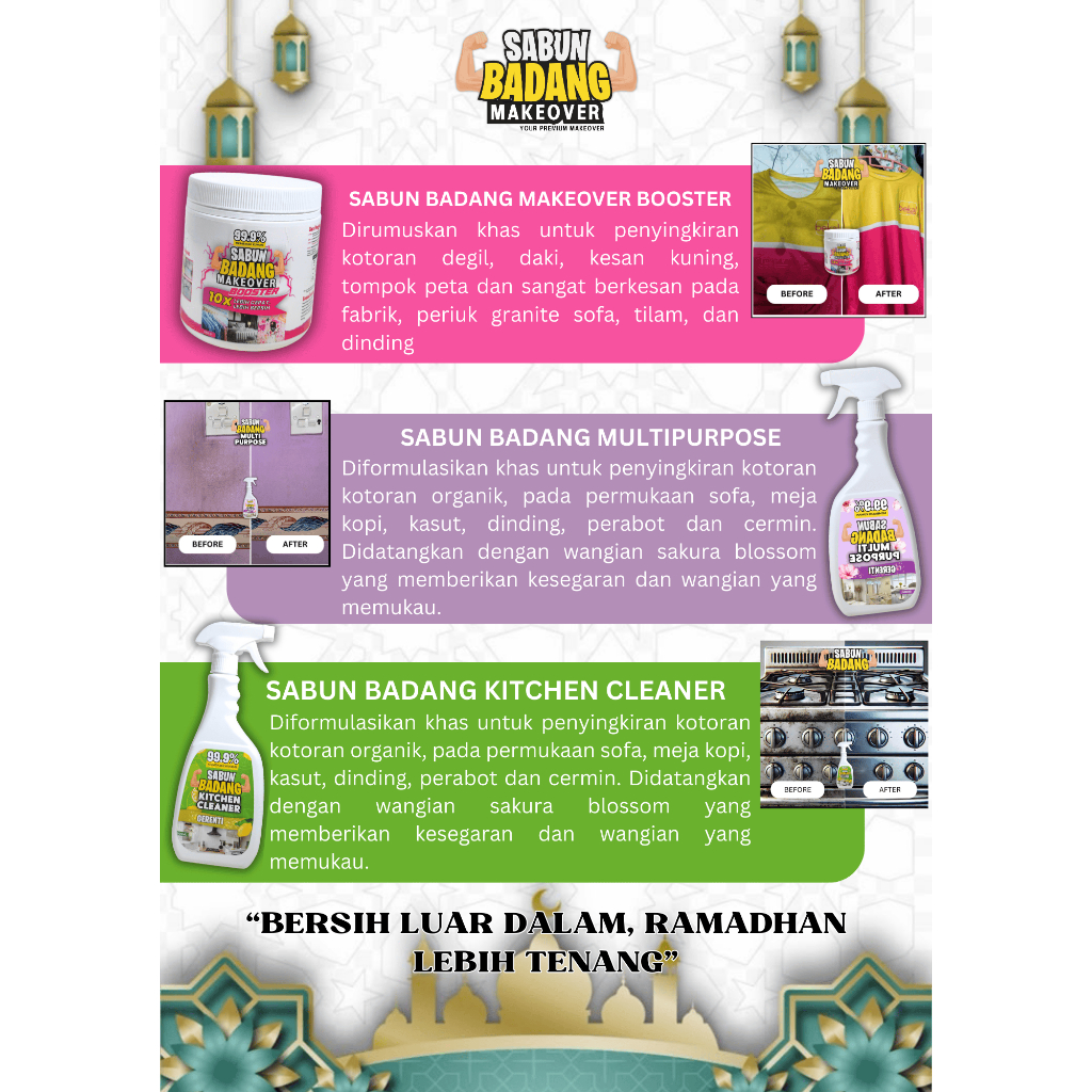 COMBO RAYA- BADANG SERIES BELI 4 PERCUMA 1 | Shopee Malaysia