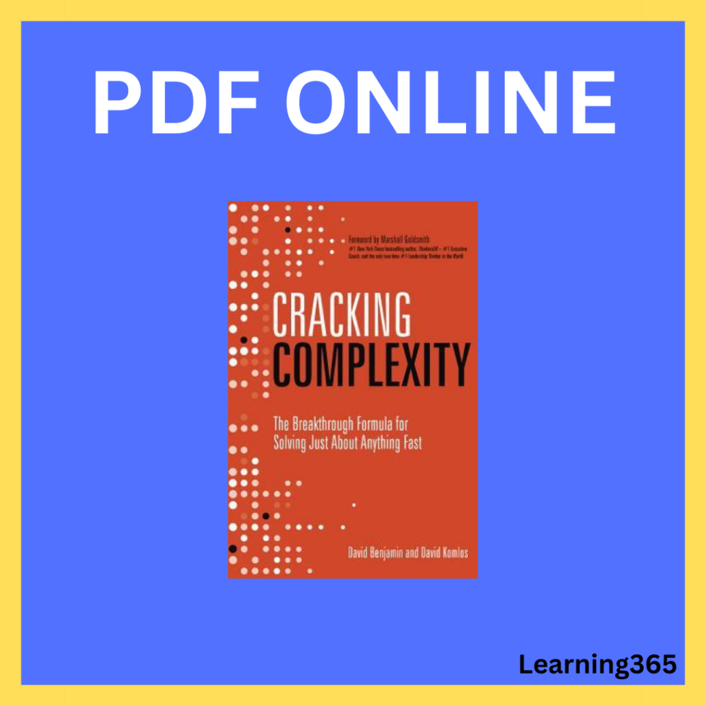cracking complexity the breakthrough formula for solving just about ...