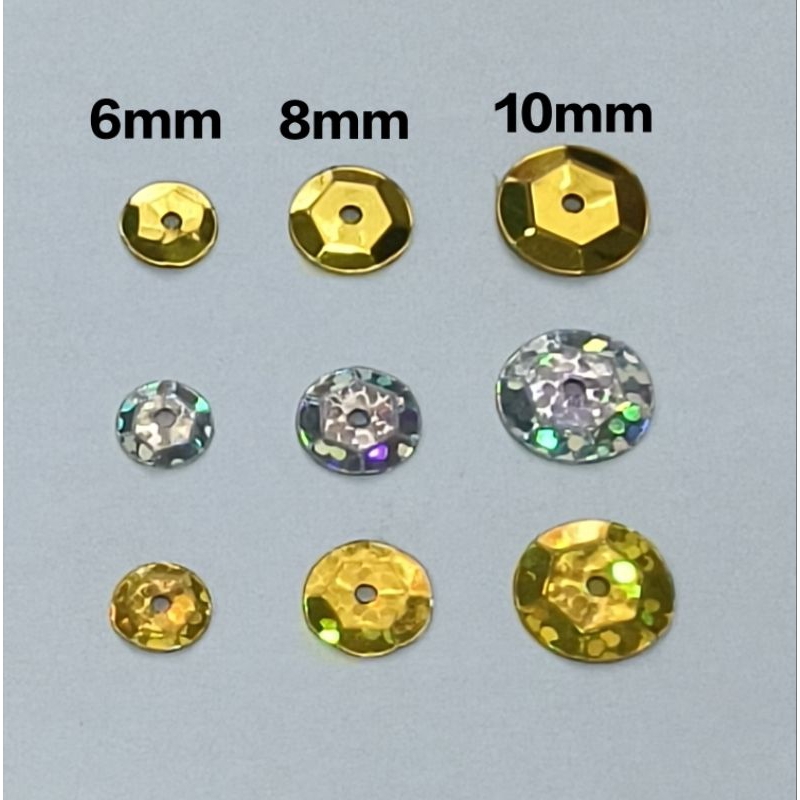 Round Sequin/Labuci Bulat 6mm/8mm/10mm (15g) | Shopee Malaysia