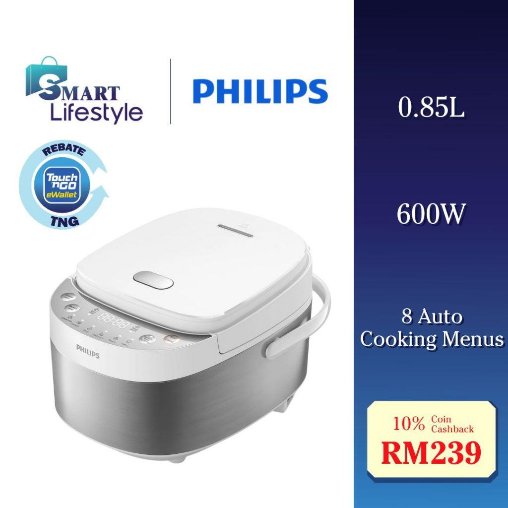 Philips 3000 Series Mini Range Rice Cooker (0.85L) HD3170/62 | Shopee ...