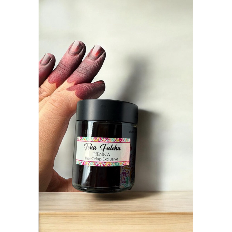 Inai celup MEROON Halal 💯 by teha fateha henna Shopee Malaysia