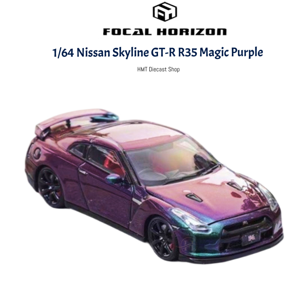 (READY STOCK) Focal Horizon 1/64 Nissan Skyline GT-R R35 Magic Purple ...
