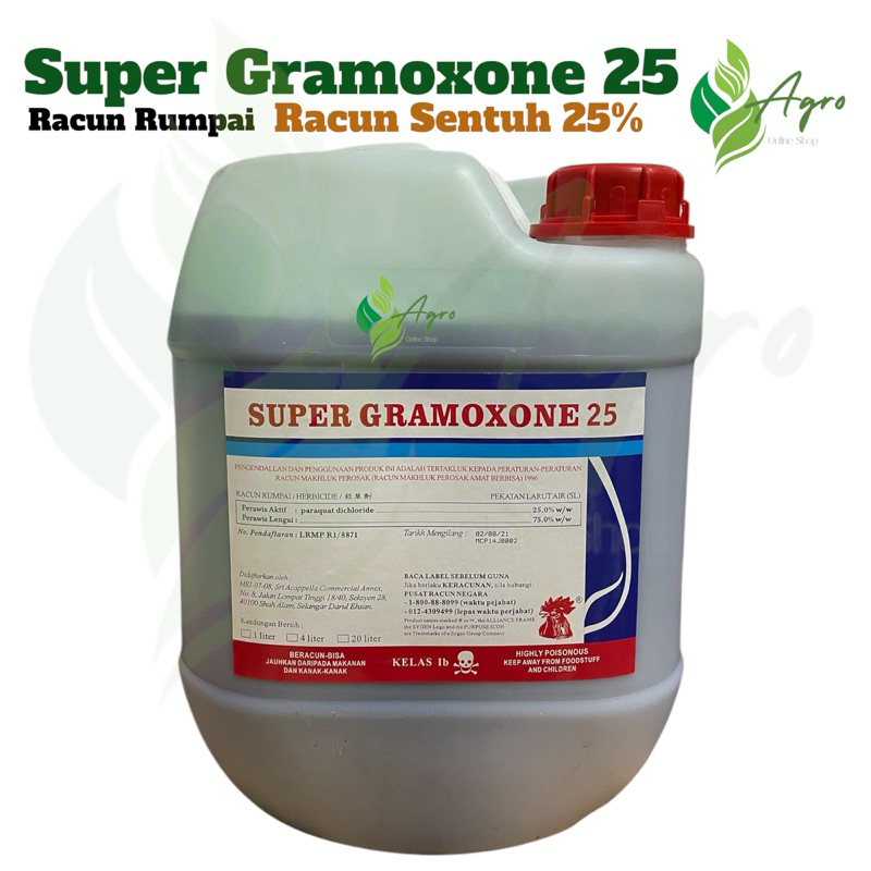 20L Racun Lalang&Rumput |Racun sentuh 25%|cepat mati | Shopee Malaysia