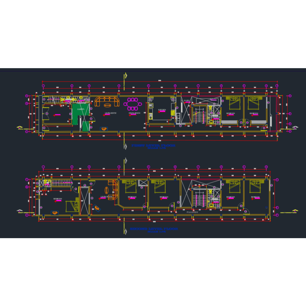 Two Storey House Complete Project Autocad Plan | Shopee Malaysia
