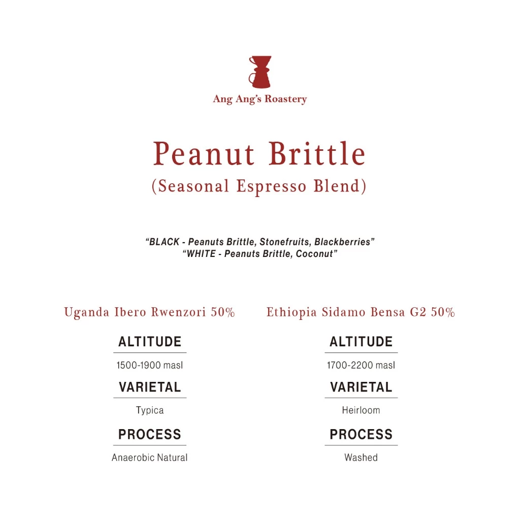 Ang Ang Roastery Limited Series - Peanut Brittle Espresso Blend – specialty coffee beans Malaysia