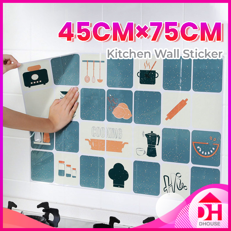 Self Adhesive Kitchen Wall Sticker Wall Mounted Cabinet Decoration ...
