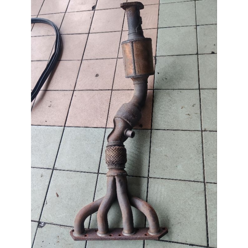 mini cooper s r53 R52 r50 extractor header with catalytic converter ...