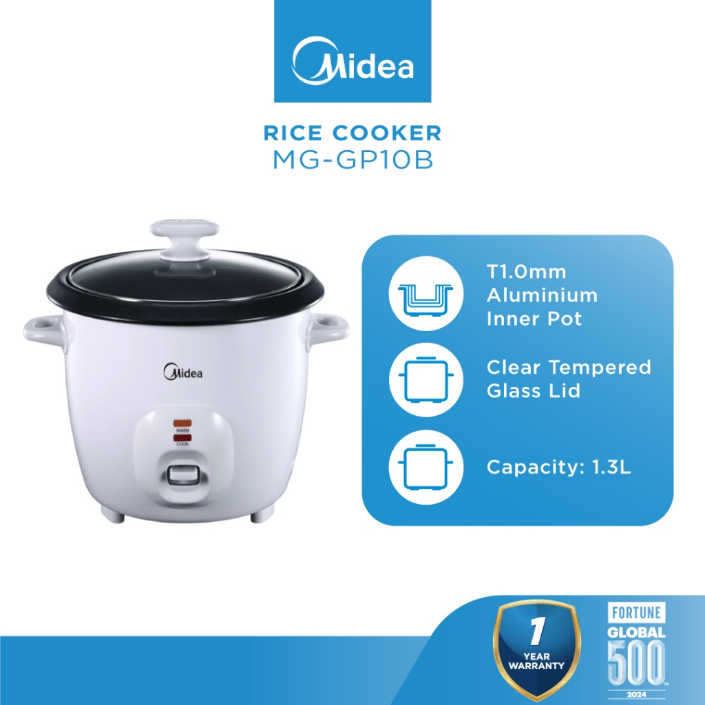 Midea MG-GP10B 1.3L Conventional Rice Cooker | Shopee Malaysia