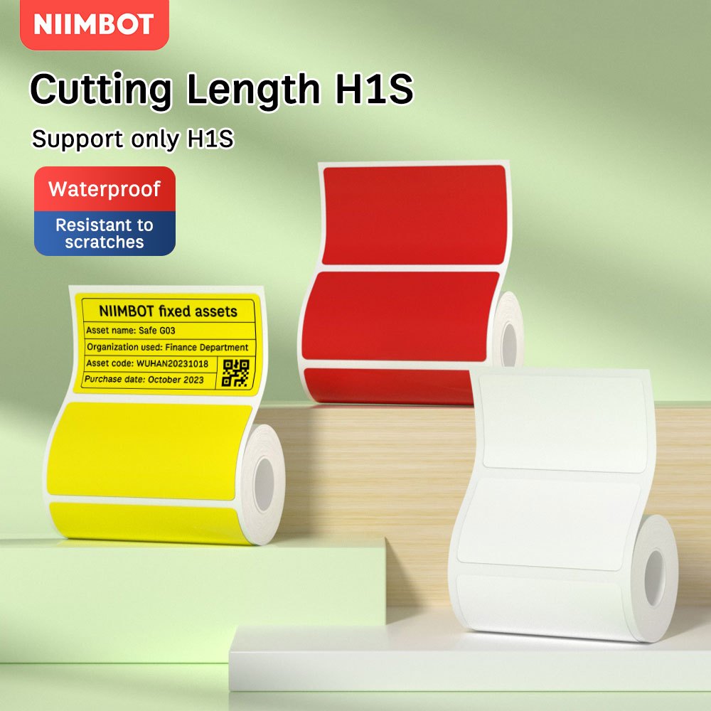 NIIMBOT B3S White series color label paper thermal sticker food ...