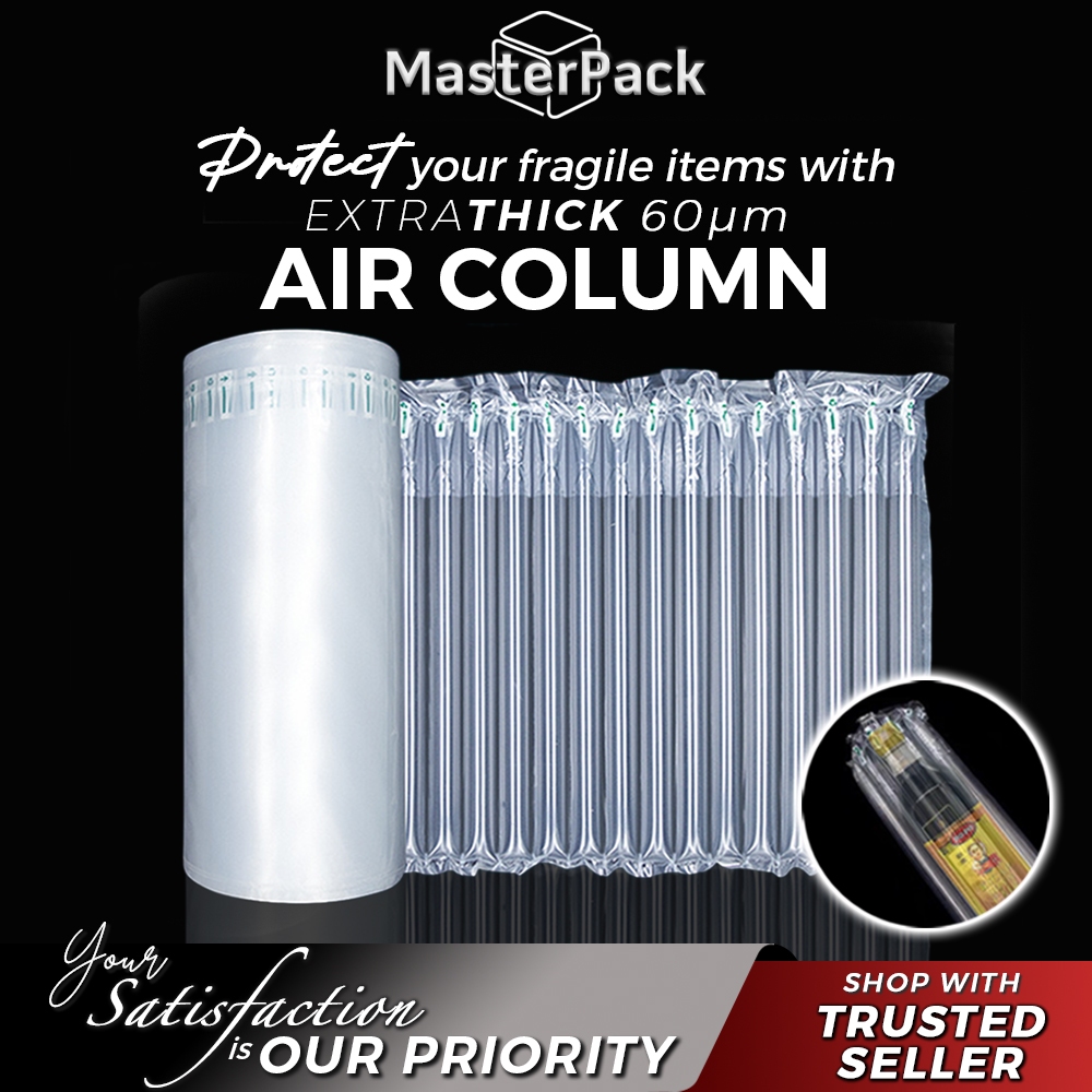 1 METER Inflatable Bubble Wrap Packaging Rolls Thick Air Column Tube ...