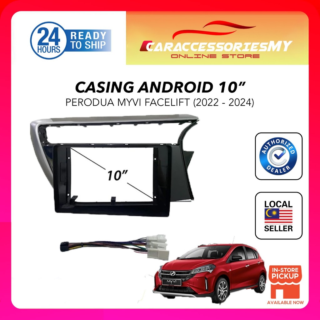 Perodua Myvi new 2018 to 2024 10 inch car Android Player casing with ...