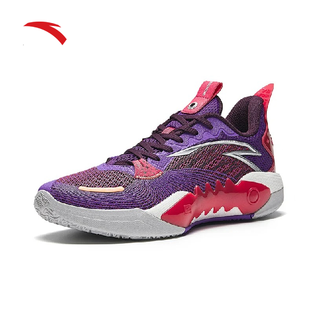 ANTA Men SHOCK WAVE 5 TEAM V2 Basketball Shoes 9124D1106S-1 -Purple/Red ...
