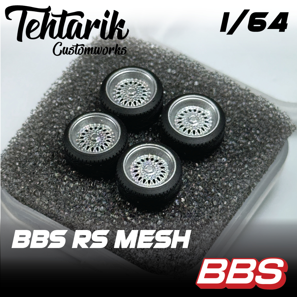 BBS RS Mesh Resin Rims 1:64 Scale 9mm 10mm | Shopee Malaysia