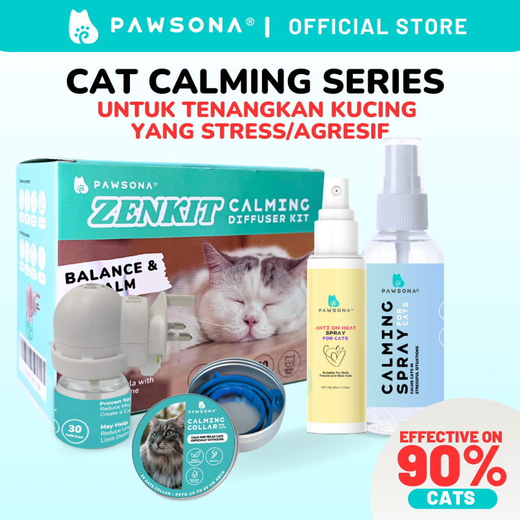Gallery Detail: Pawsona Zenkit Cat Calming Diffuser Spray Calming Collar