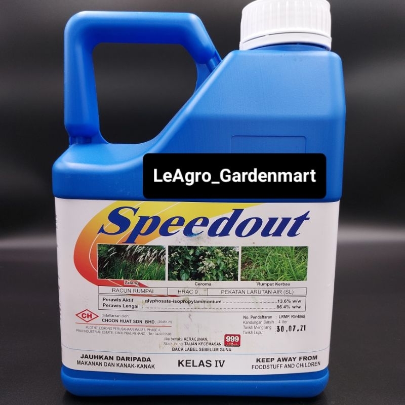(Rumput) 4L Speedout/Choon Huat/Racun Rumput/Racun Rumpai | Shopee Malaysia