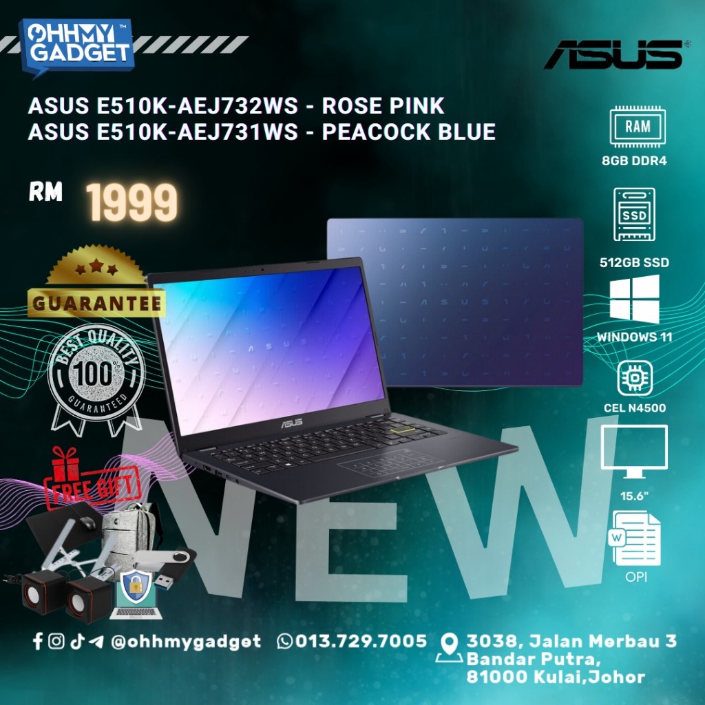 Dalle écran LCD 15.6" FHD IPS Pour Asus E510K - Remplacement Neuf Avec Garantie 1 An - Connecteur 30 Pin