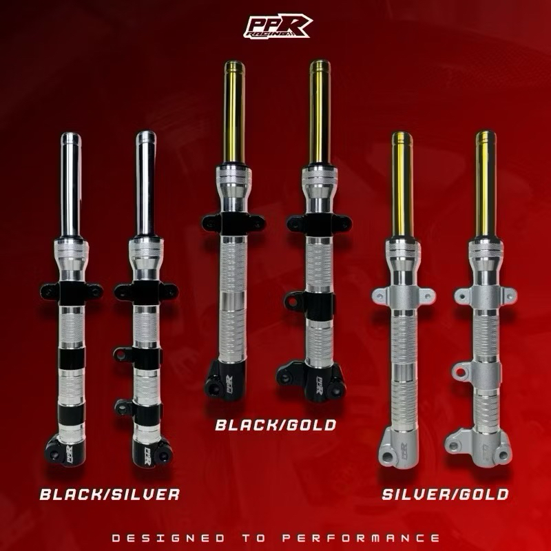 ORI PPR RACING CNC FORK LAY SIAP LOWER 1.5 INCH PNP ONLY GOLD SILVER ...