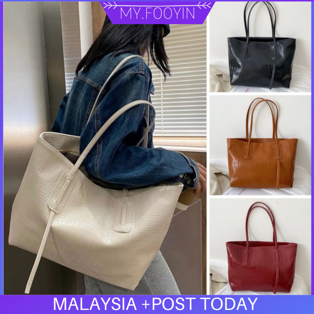 N182 READY STOCK MYFOOYIN Emily Tote Bag Beg Tangan Wanita Tote Bag ...