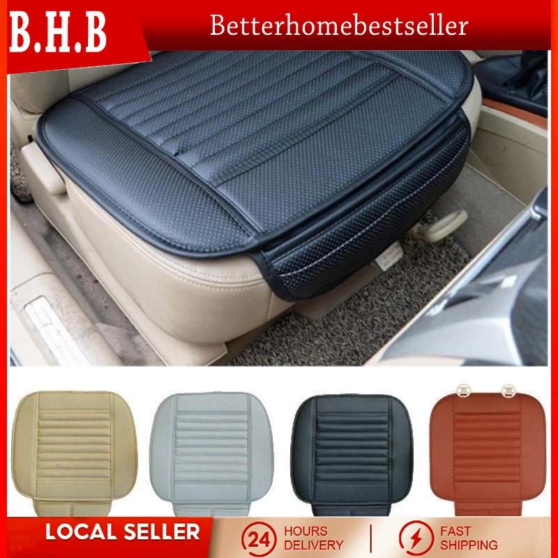 Leather Seat Covers 3D Deluxe PU Leather Car Seat Cover, Breathable Front Seat Pad Mat With Non-Slip Bottom For Auto Chair Cushion Beige Car Seat Covers Front - Foto 11