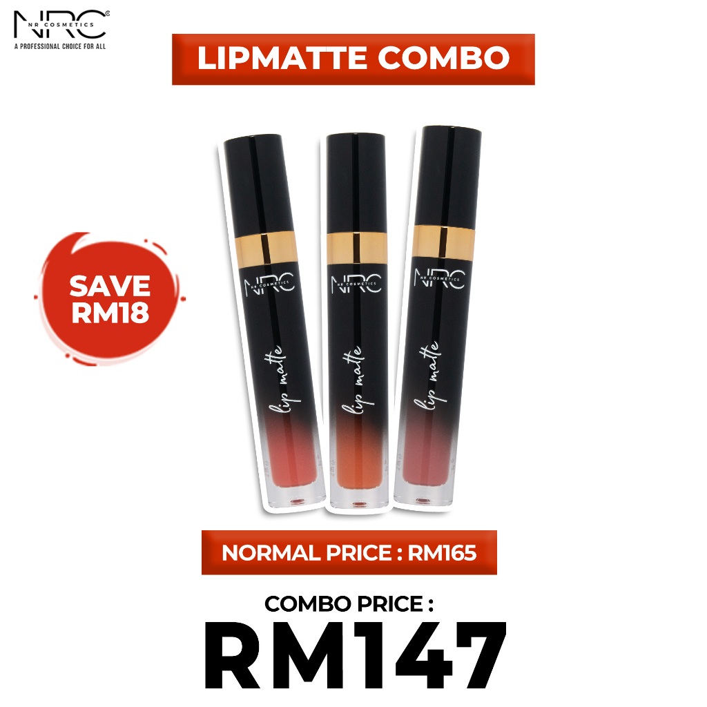 LIPMATTE COMBO (3 PCS LIPMATTE) | Shopee Malaysia