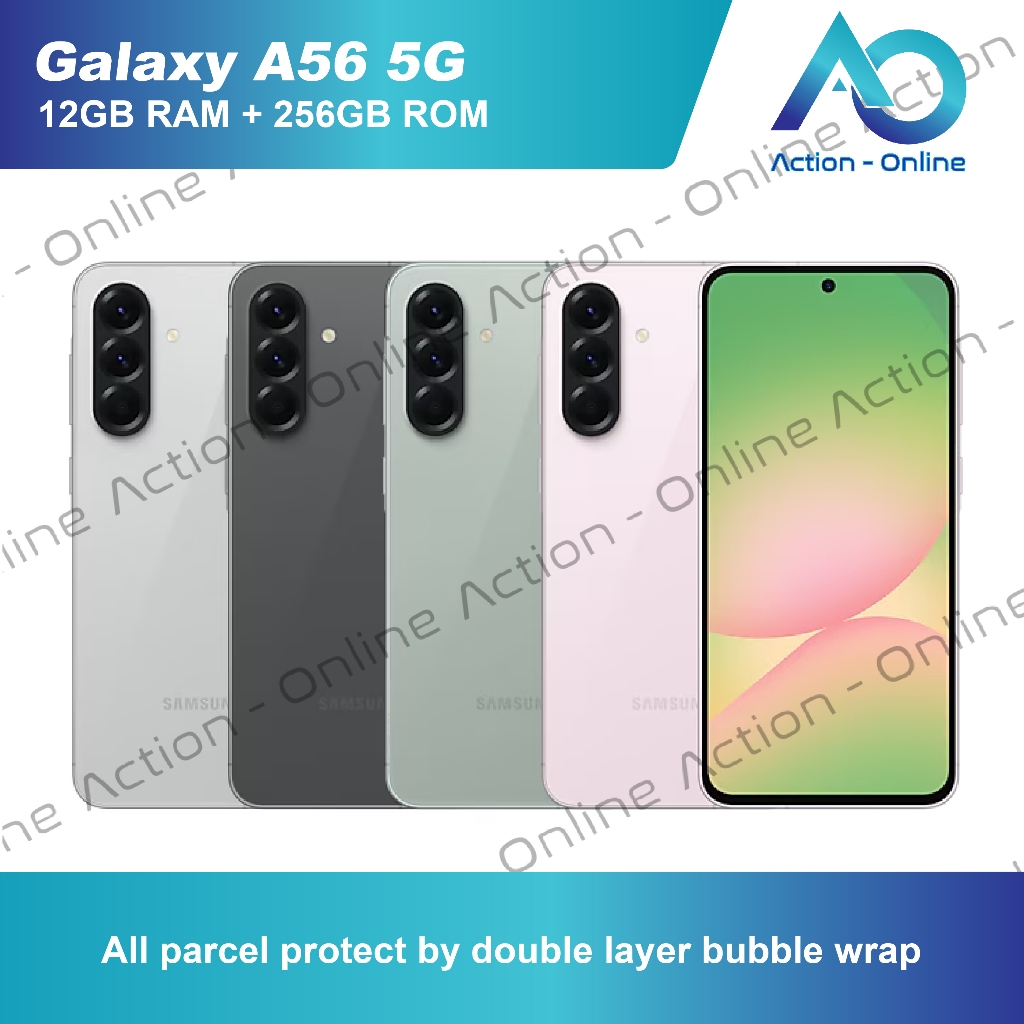 Samsung Galaxy A56 5G (12GB RAM + 256GB ROM) 1 Year Warranty by Samsung Malaysia