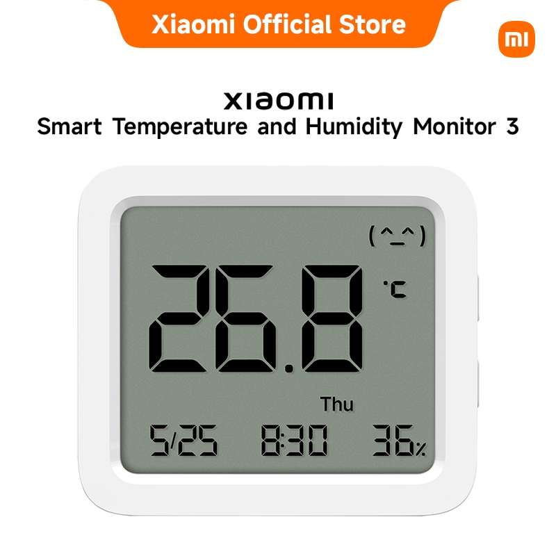Xiaomi Mi Temperature and Humidity Monitor 3 large screen/long battery ...