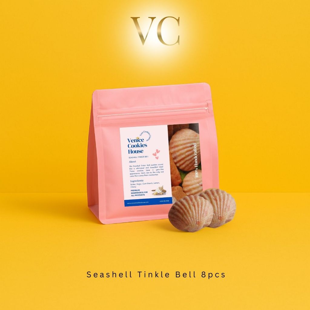[Lemon Butter] Seashell Tinkle Bell Butter Cookies 10pcs | Shopee Malaysia
