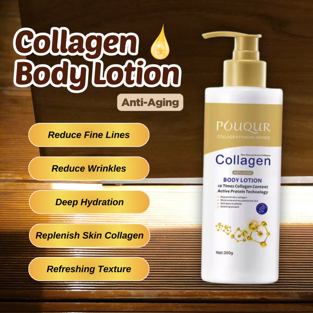 POUQUR Collagen Anti-Aging Body Lotion - Hydrating, Improve Skin ...