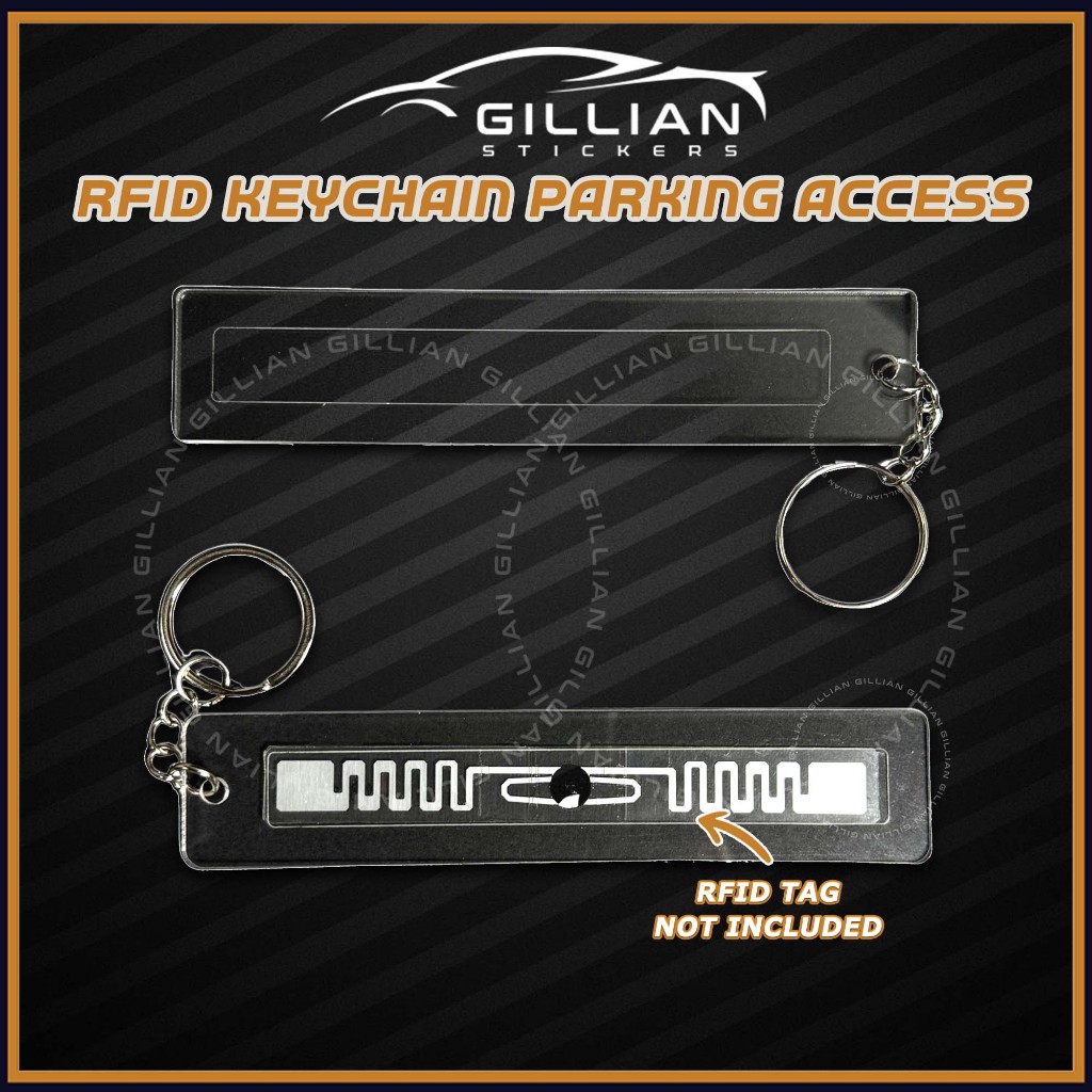 Keychain RFID Holder for Parking Access Transparent Acrylic Carpark ...