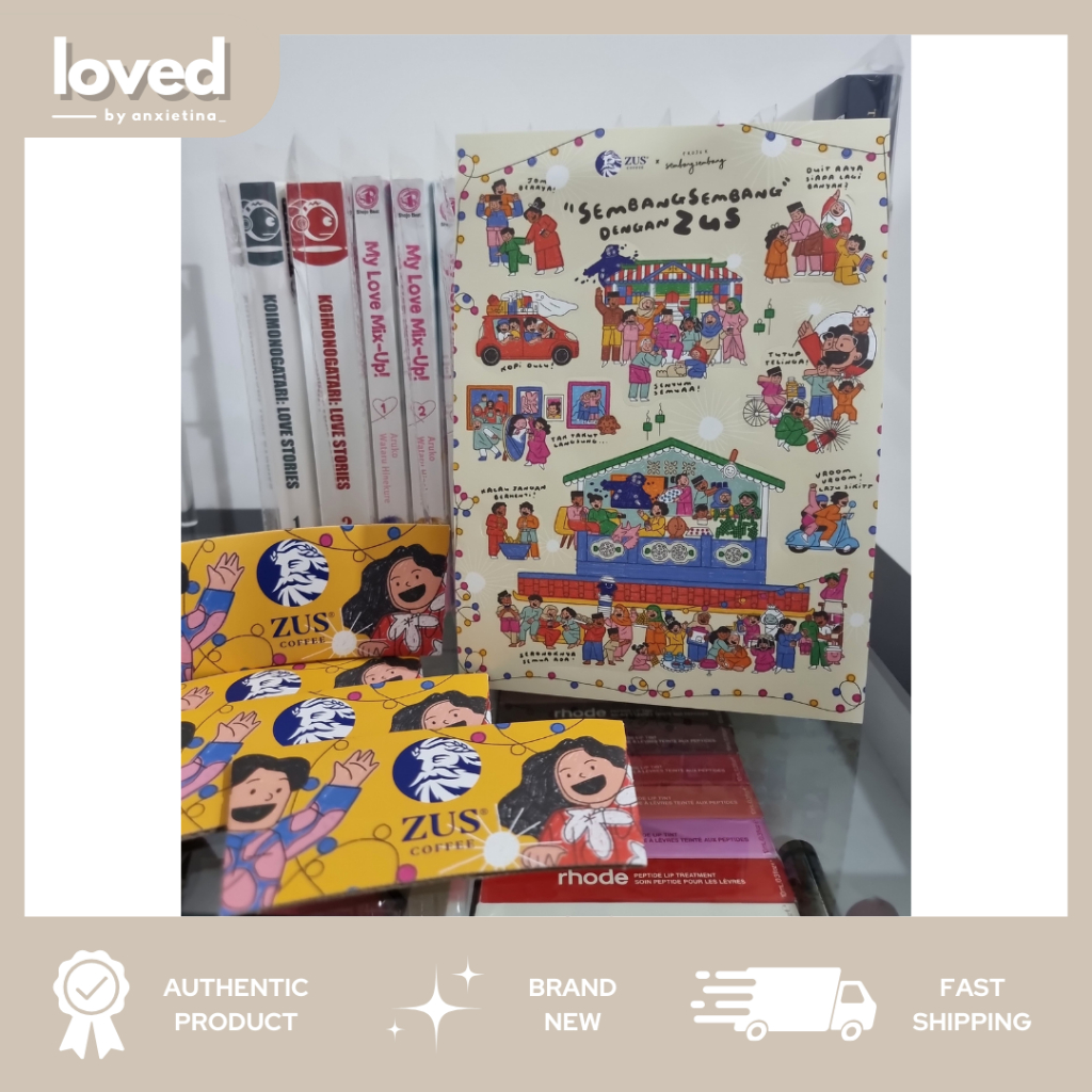 Zus Coffee Sticker / Keychain Set – Raya Sembang Dengan Zus | Capybara ...