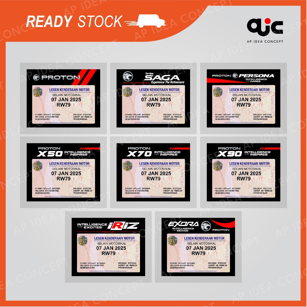 Proton Series Road Tax Sticker | Windshield Car Sticker | Shopee Malaysia