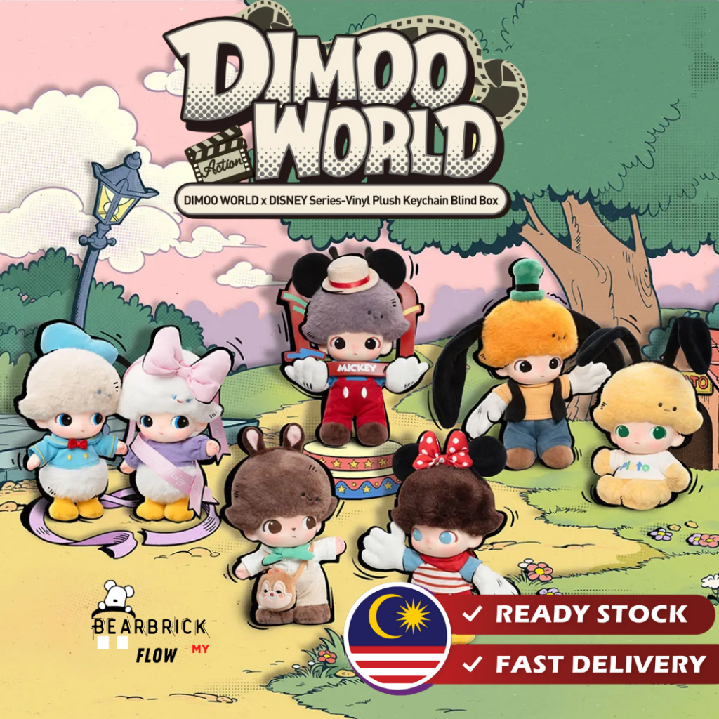 100% Original DIMOO WORLD X DISNEY Series Vinyl Plush Keychain Blind ...