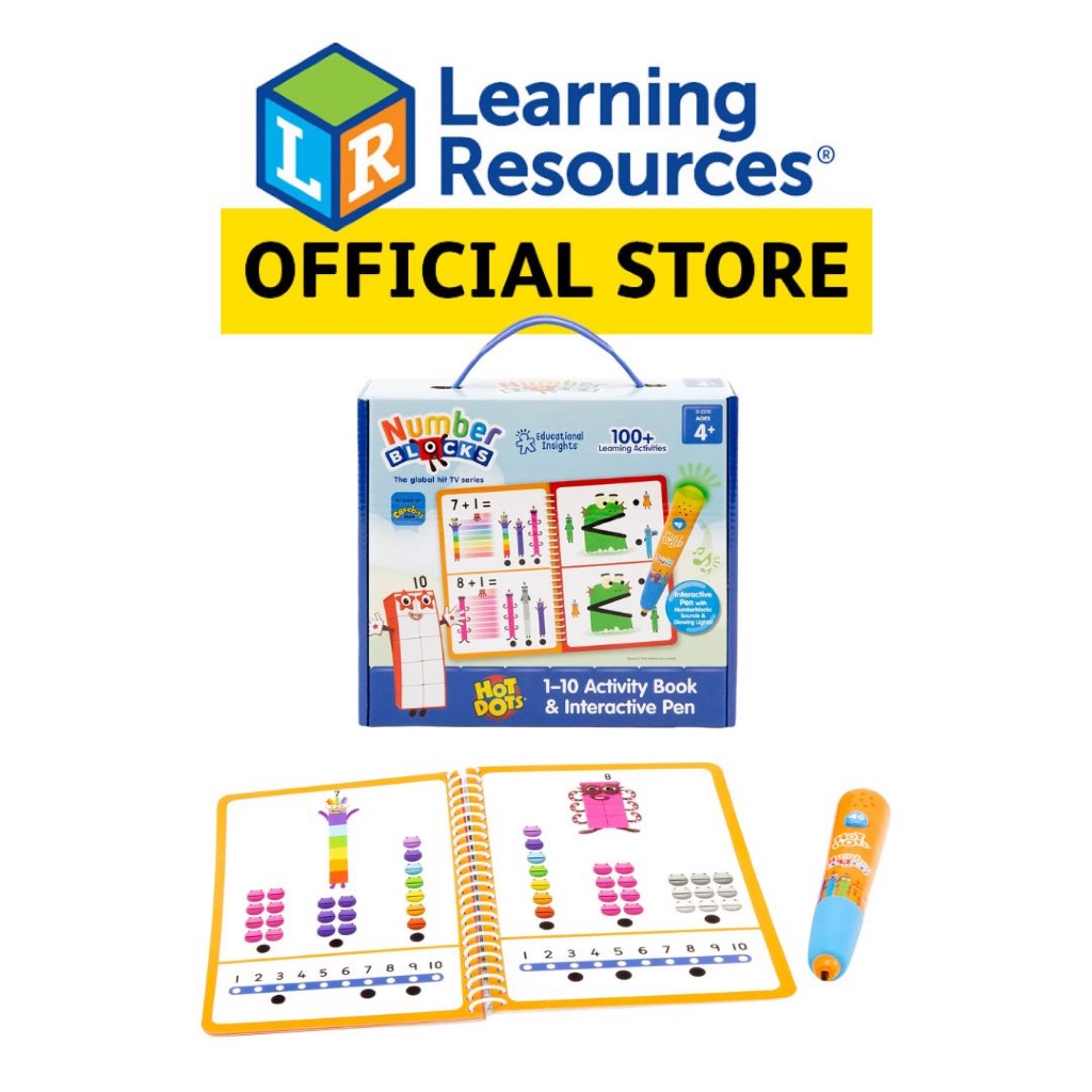 Educational Insights Hot Dots Numberblocks Activity Book 1-10 ...