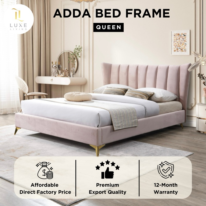 LUXE: ADDA 5ft Queen Bed Frame | Katil Queen | Bedroom | Designer Bed ...