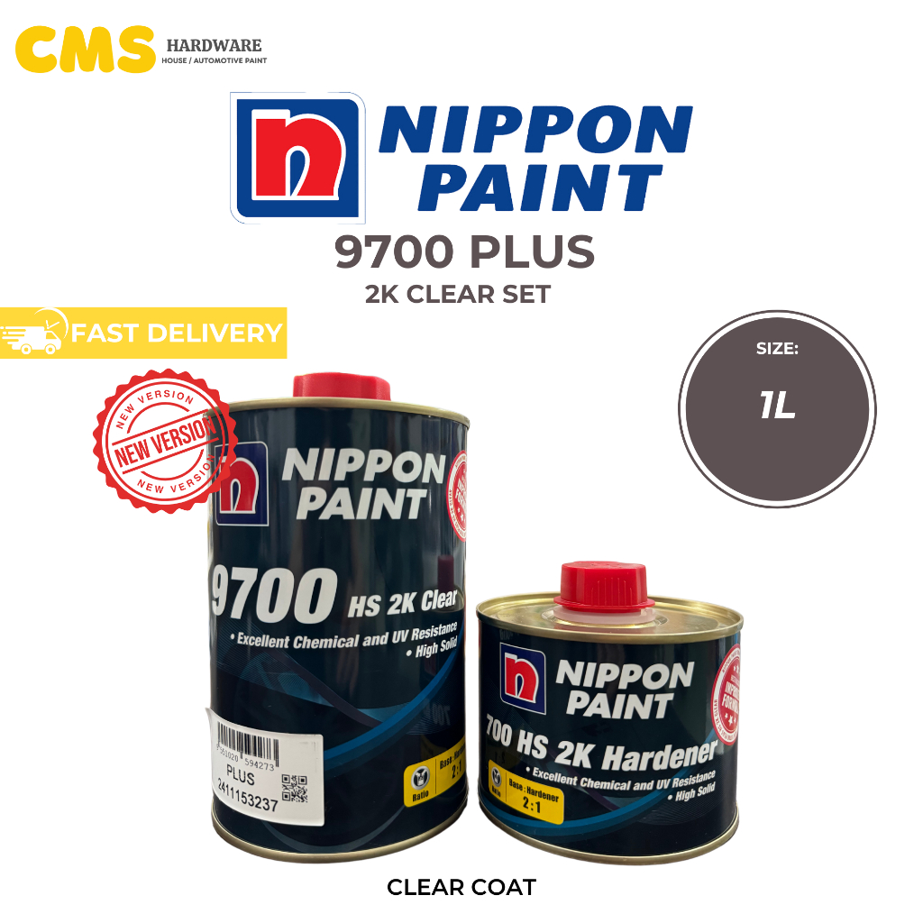 NIPPON 9700 Plus High Solid 2K Clearcoat 2:1 Top Coat Clear Nippon Nax ...