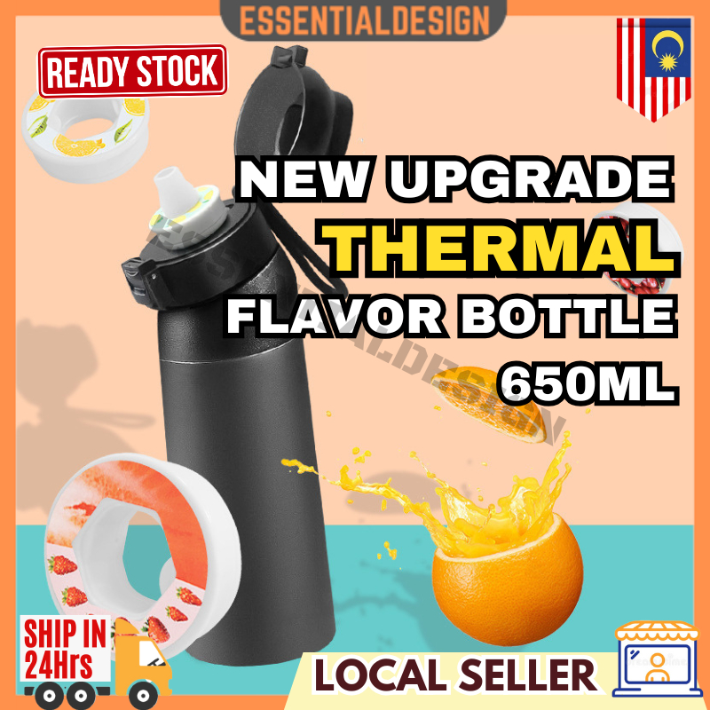 UPGRADE 650ML Thermal Fragrance Water Bottle Hot Ice Cup Flavor Flavour ...