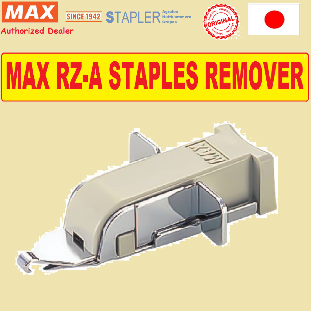 **ORIGINAL** MAX Stapler Staples Remover RZ-A removes Staples Stapler ...