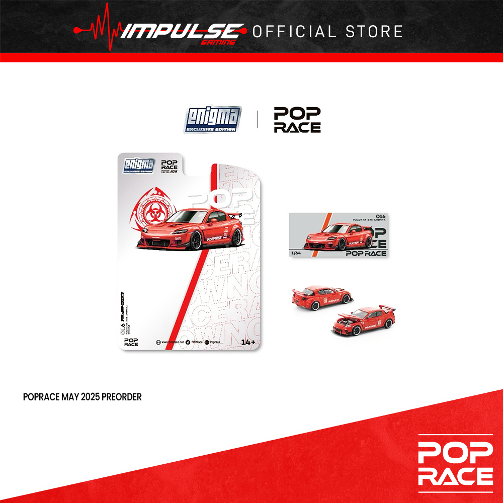 [PO] PopRace MAZDA RX-8 RE-AMEMIYA, Red PRE016 | Shopee Malaysia