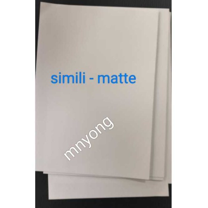 A4 Sticker Paper Simili matte / Glossy - 1pkt | Shopee Malaysia